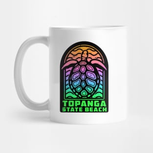 Topanga State Beach California Sea Turtle Park Mug